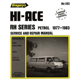 Toyota Hiace RH 1977-1983 Service Repair Manualmanuals4u ...